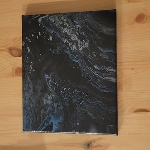 Handmade acrylic pour painting